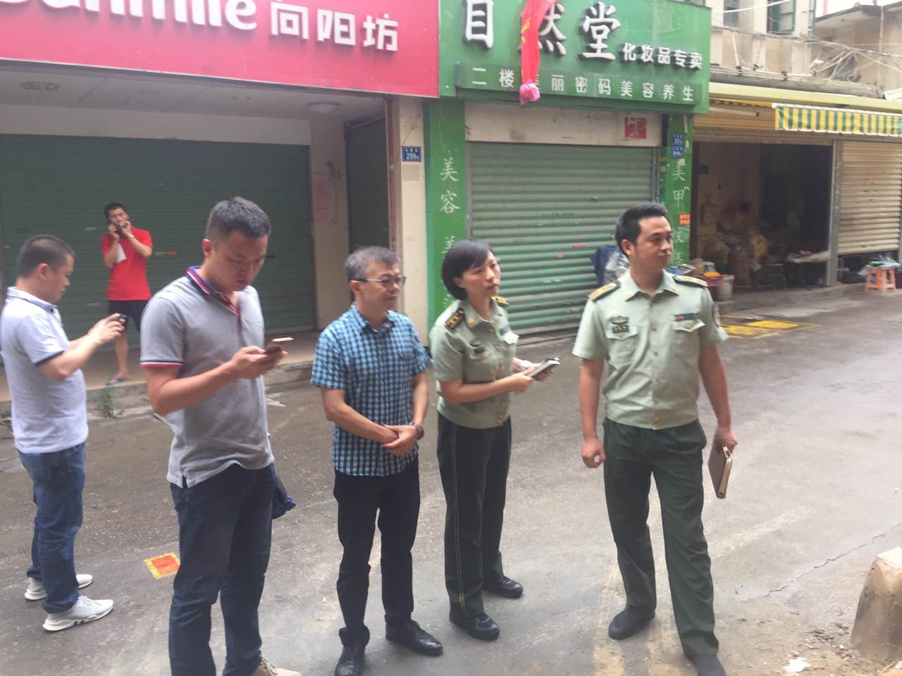 翔安区副区长苏青云带队对"三合一"场所示范点进行预验收